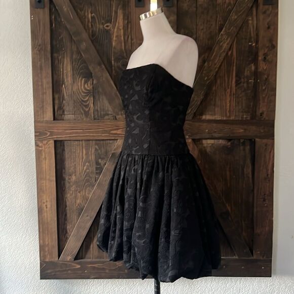 New Shoshanna Amica Strapless Jacquard Bubble Mini Dress - Picture 6 of 16